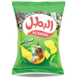 Albatal Chips Salt & Vinegar Flavor -Big Size-  بطاطس البطل بنكهة الملح والخل