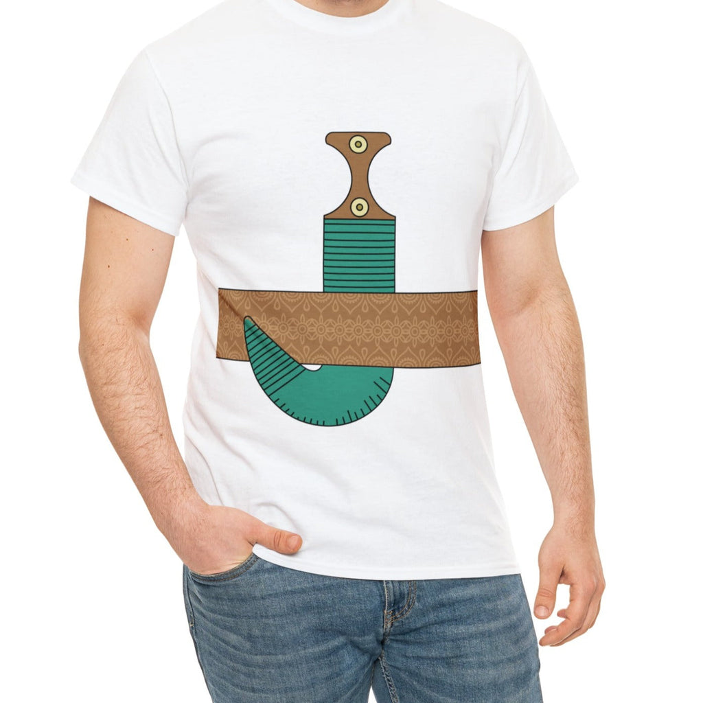 Janbiyah Design T-Shirt White / S