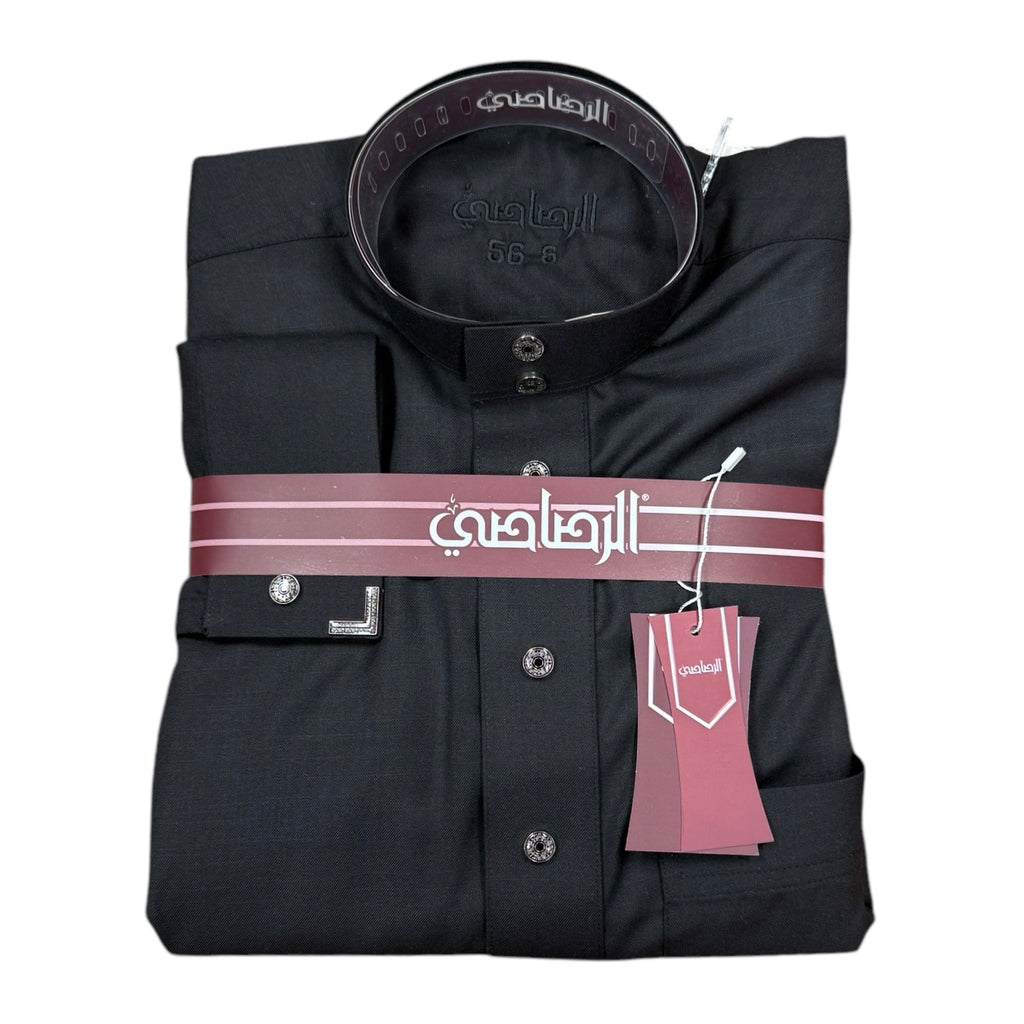 Alrasasi Thobe Black- ثوب الرصاصي