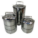 Tier Stainless Steel Lunch Box Tiffin Carrier Set - حافظة طعام ستيل جودة عالية