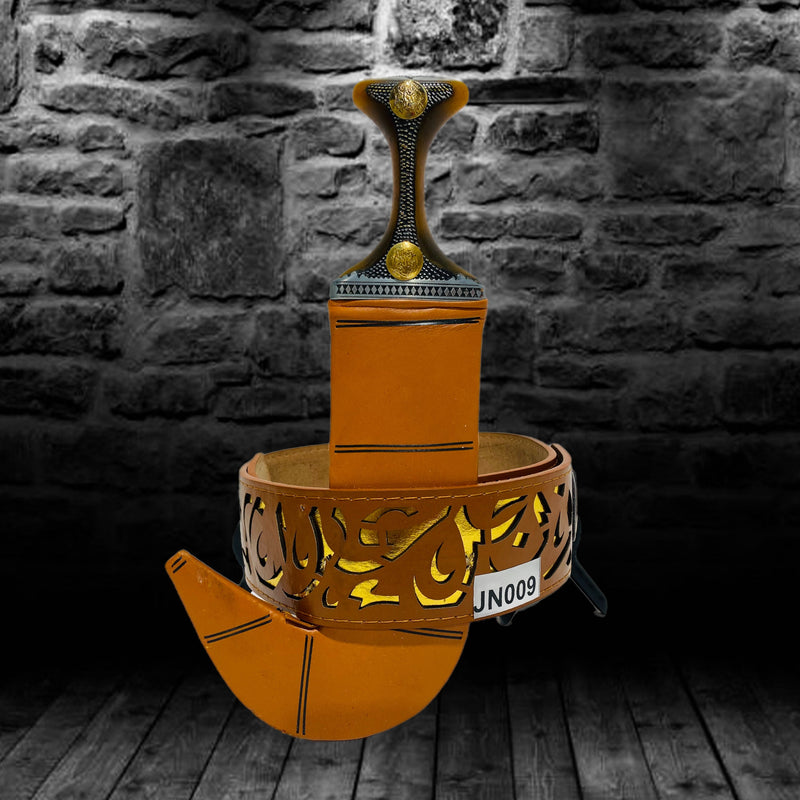 Leather Janbiyah Saifani Style -Jn009-