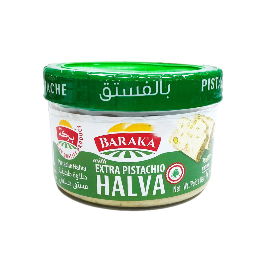 Baraka- Halwa Pistachio - 400 gm - حلاوة طحينية بالفستق