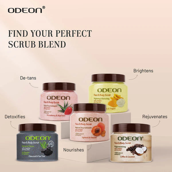Odeon Scrub- Honey & Olive - كريم فرك الجسم
