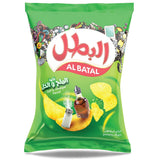 Albatal Chips Salt & Vinegar Flavor -Big Size-  بطاطس البطل⁩ بنكهة الملح والخل