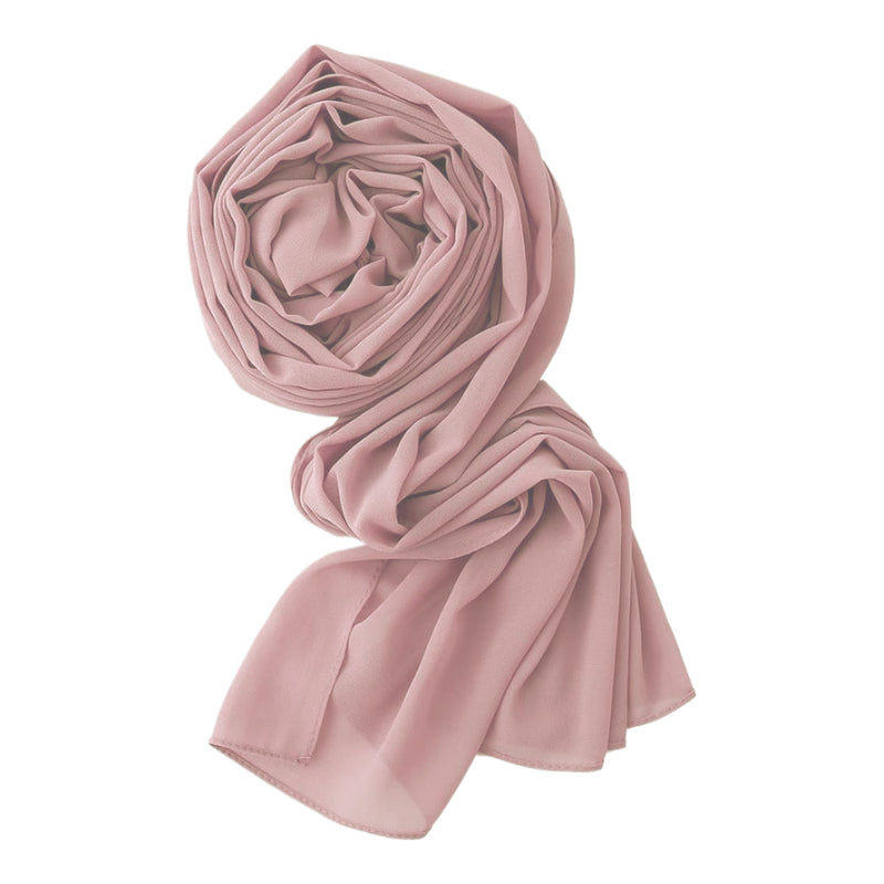Chiffon Georgette Scarf -16- شال جورجيت سادة