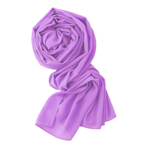 Chiffon Georgette Scarf -18- شال جورجيت سادة