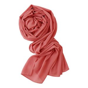 Chiffon Georgette Scarf -19- شال جورجيت سادة