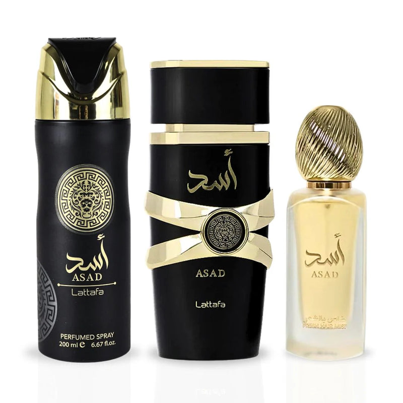 Asad Perfume 3pc Gift Set - عطر يارا
