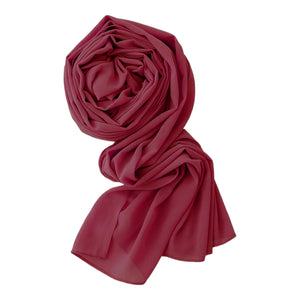 Chiffon Georgette Scarf -24- شال جورجيت سادة