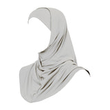 2 Pieces Hijab Gray- حجاب قطعتين رمادي