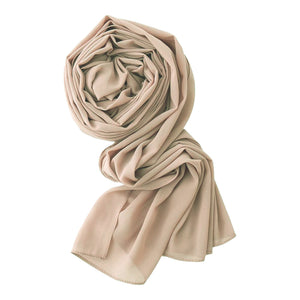 Chiffon Georgette Scarf -37- شال جورجيت سادة