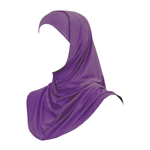 2 Pieces Hijab Purple -