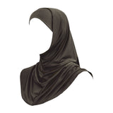 2 Pieces Hijab Black-Made in Syria- حجاب قطعتين أسود  - صناعة سورية