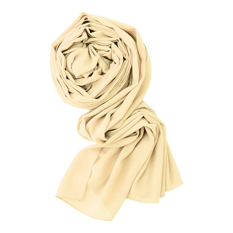 Chiffon Georgette Scarf -4- شال جورجيت سادة