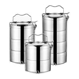 Tier Stainless Steel Lunch Box Tiffin Carrier Set - حافظة طعام ستيل جودة عالية