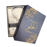 AlHelo Thobe White -      ثوب الحلو ابيض قلاب