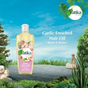 Vatika Hair Oil (Garlic) - زيت فاتيكا للشعر بالثوم