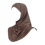 2 Pieces Hijab Brown- حجاب قطعتين بني