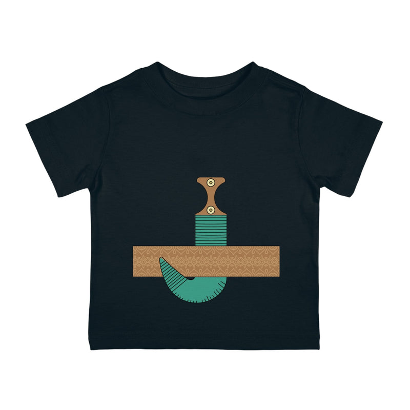Janbiyah Design Baby Cotton T-Shirt Black / 6M Kids Clothes