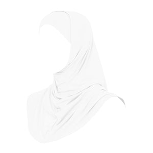 2 Pieces Hijab White-