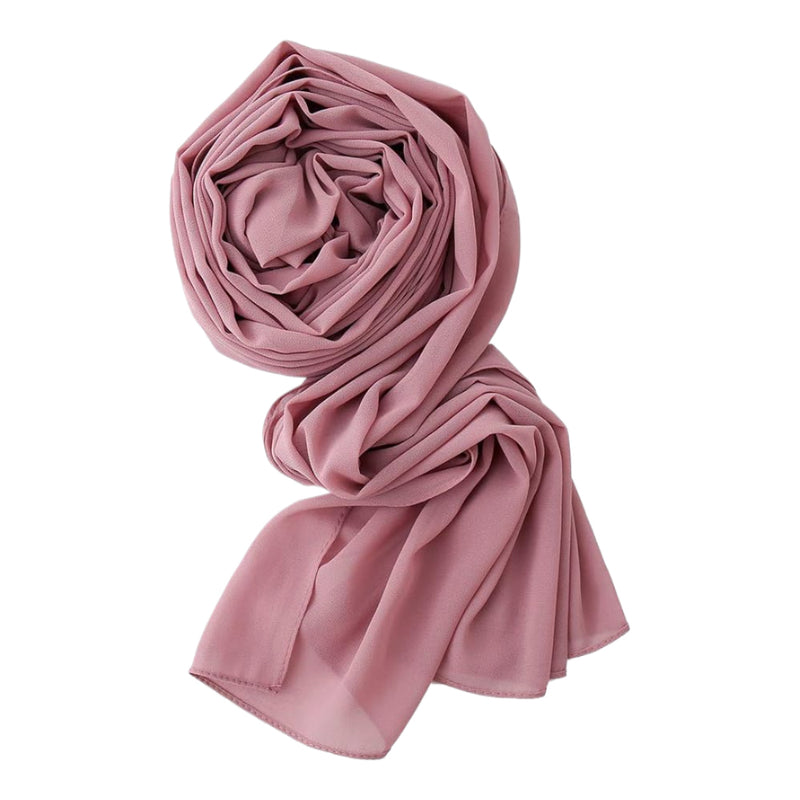 Chiffon Georgette Scarf -8- شال جورجيت سادة