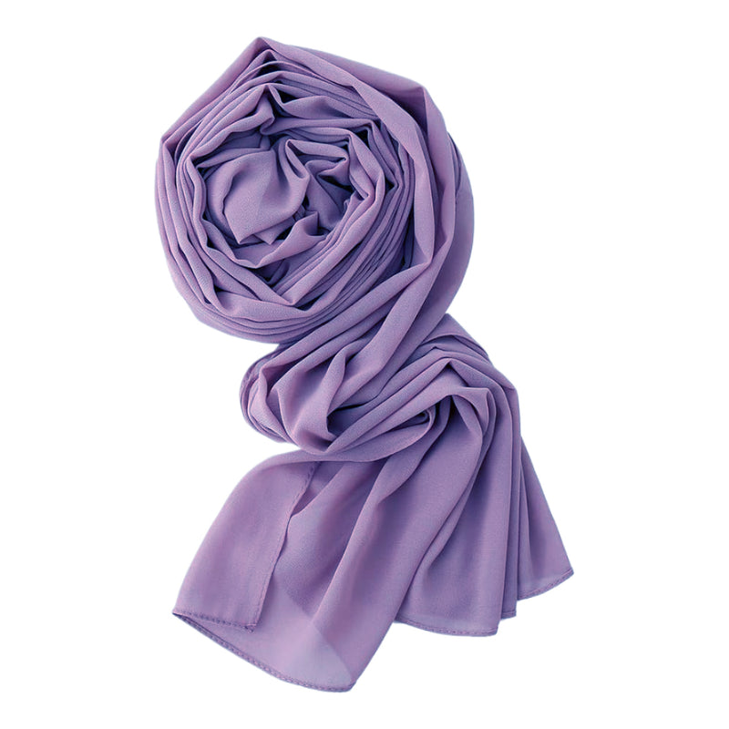 Chiffon Georgette Scarf -9- شال جورجيت سادة
