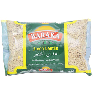 Baraka Green Lentils - عدس أخضر