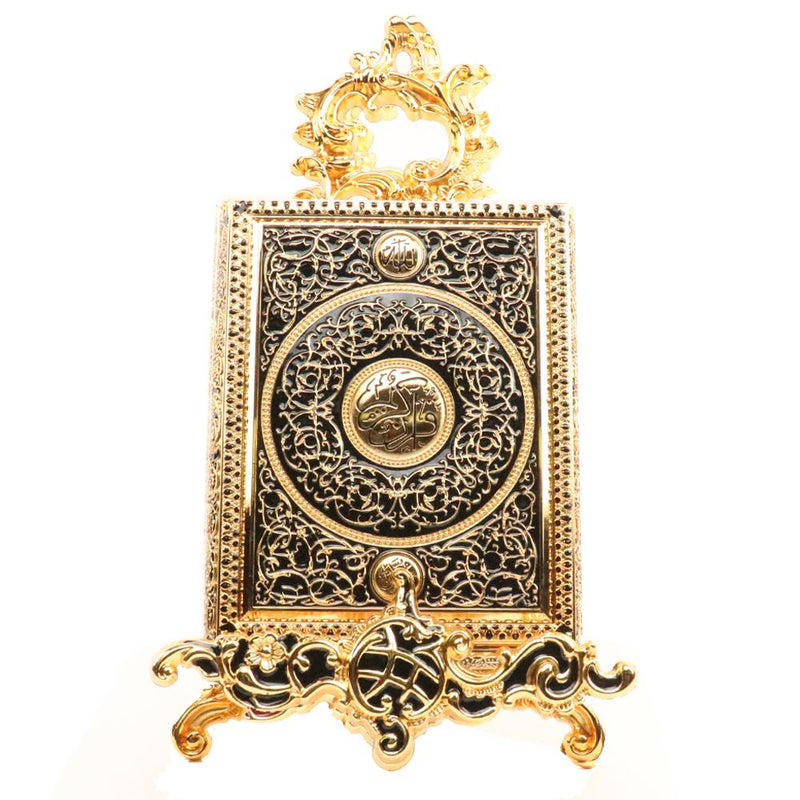 - Metal Quraan Box With Holder Black