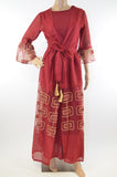 Turkish Two-Piece Patterned Dress_