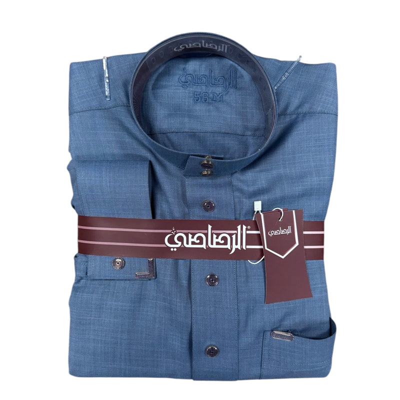 Alrasasi Thobe Blue - ثوب الرصاصي