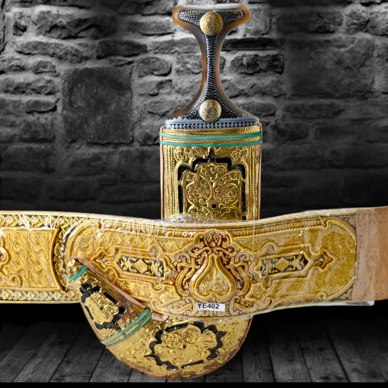 Golden Yemeni Janbiyah YE402- جنبية ذهبي