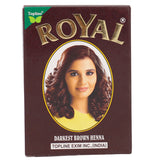 Royal Henna - darkest brown color حناء رويال - لون بني غامق