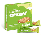 Deemah Banana biscuits 12pk- بسكويت كريمة بالموز