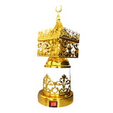 Led Gold fancy mabkhara    EI37- مبخرة فاخره لون ذهبي ضوئيه