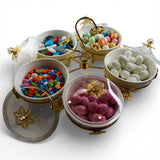 Snack dish set circle dish - أطباق تقديم المكسرات شكل دائري