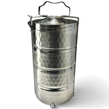 4 Tier Stainless Steel Lunch Box Tiffin Carrier Set - حافظة طعام ستيل أربع طبفات جودة عالية