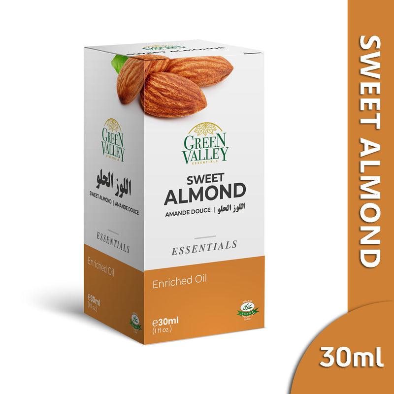 Green Valley- Sweet Almond Oil 30ml زيت اللوز الحلو