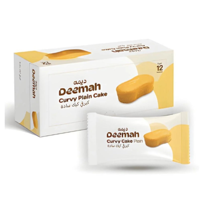 Deemah Curvy Plain Cake 12pk- كيرفي كيك ساده
