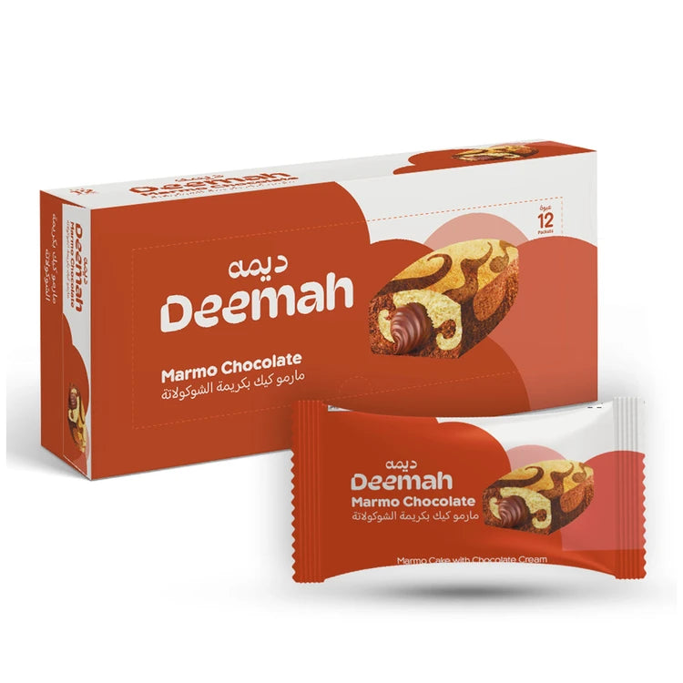 Deemah Marmo Cake Chocolate 12pk- مارمو كيك الشوكلاته