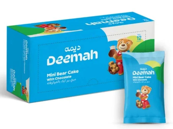 Deemah Mini Bear Cake 12pk- ميني كيك بالشوكلاته