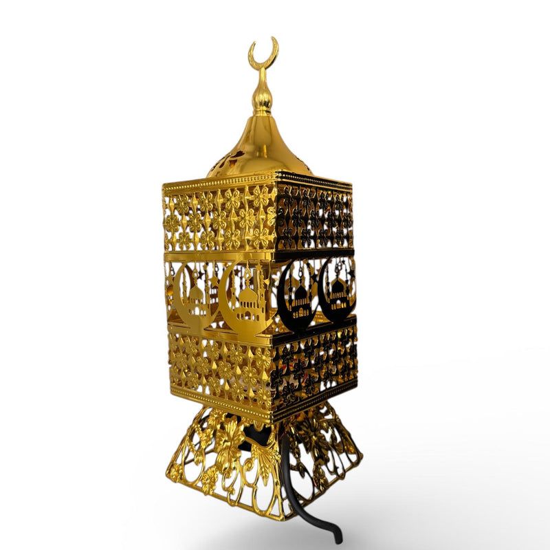 Led Gold mabkhara  EI18- مبخرة لون ذهبي ضوئيه