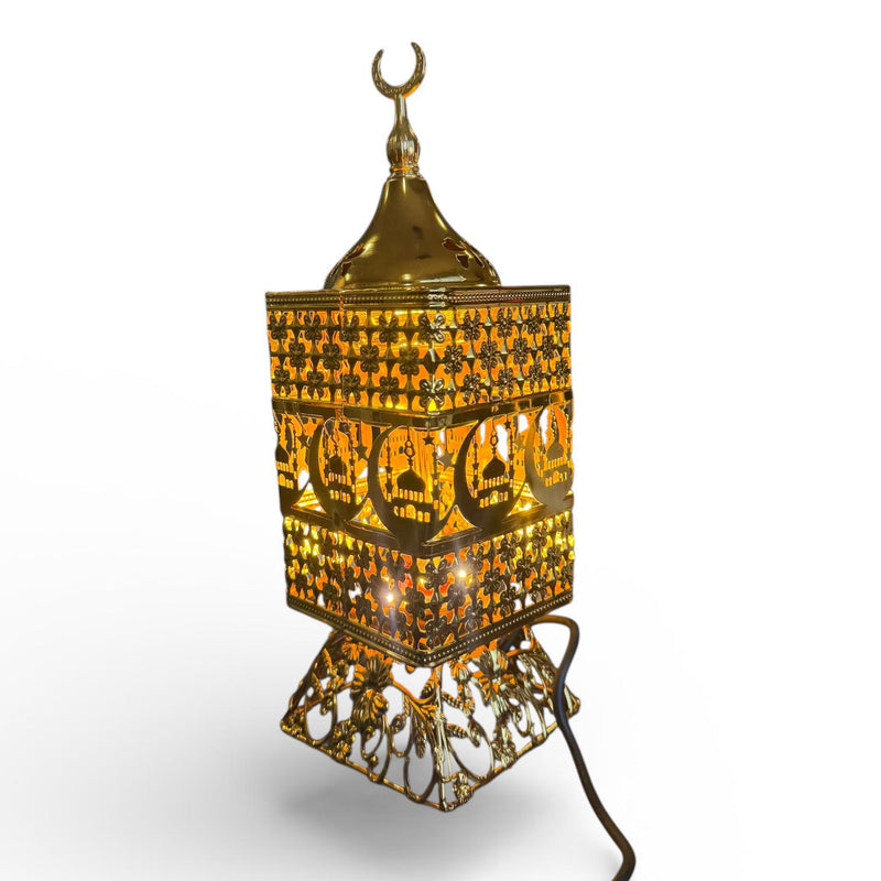 Led Gold mabkhara  EI18- مبخرة لون ذهبي ضوئيه