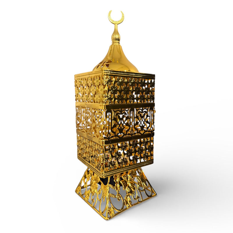 Led Gold mabkhara electric Ei25- مبخرة لون ذهبي ضوئيه كهربائيه