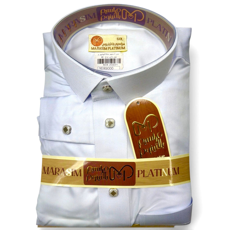 Marasim Platinum White 20221- ثوب مراسيم بلاتينوم
