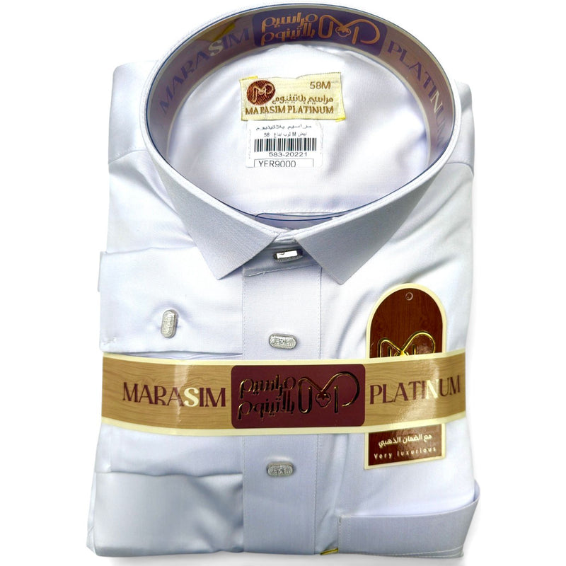 Marasim Platinum White 20221- ثوب مراسيم بلاتينوم