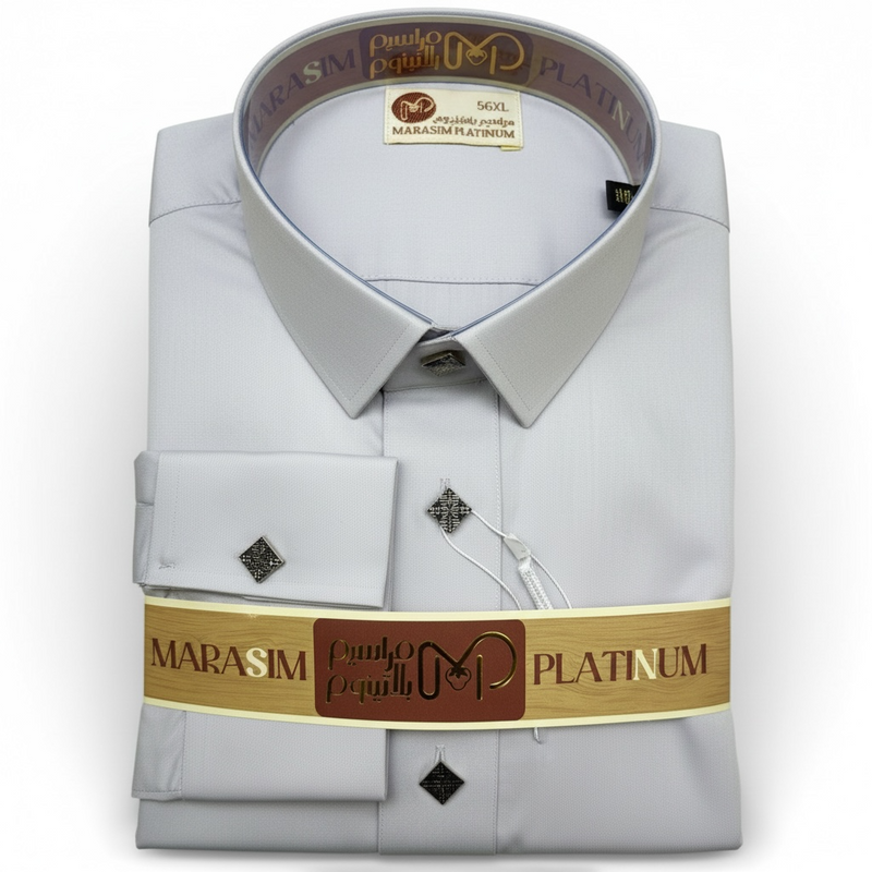 Marasim Platinum Silver W12-  ثوب مراسيم بلاتينوم
