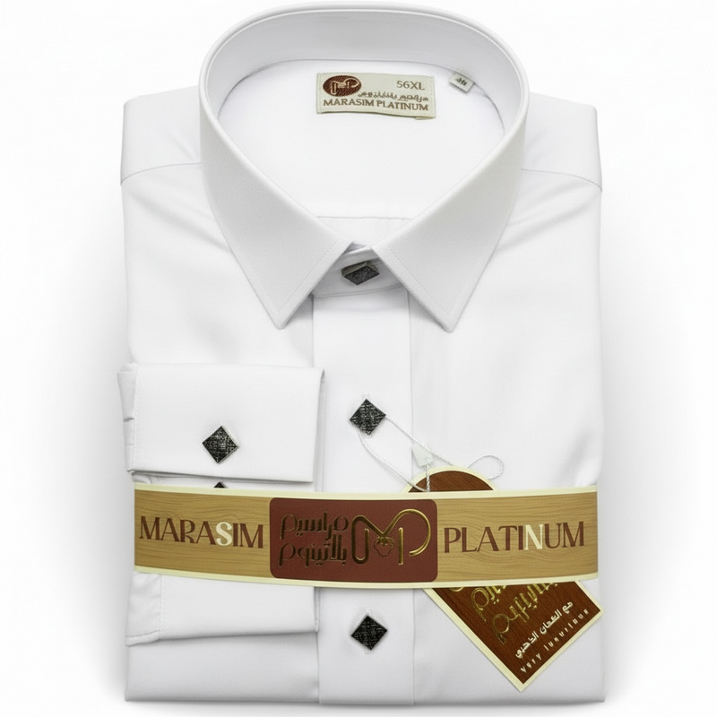 Marasim Platinum white w52-  ثوب مراسيم بلاتينوم