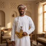 Golden Yemeni Janbiyah YE4003-جنبية ذهببي