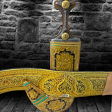 Golden Yemeni Janbiyah Ye40038- جنبية ذهبيه