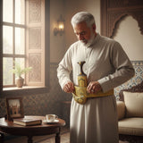 Golden Yemeni Janbiyah Ye40038- جنبية ذهبيه